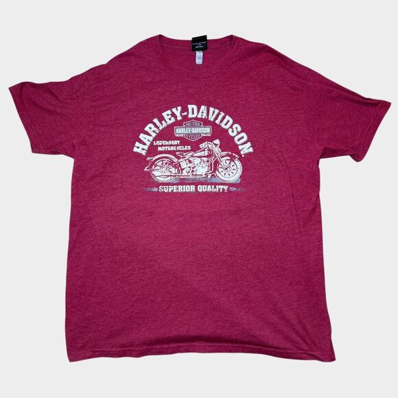Harley-Davidson Other - Harley Davidson T-Shirt Men 2XL Sedona Arizona Graphic Biker Tee Maroon Red